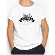 Resim Ramones 1974 Beyaz Çocuk Tişört Beyaz 