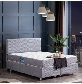 Resim Setaymobilya Baza, Kristal Çift Kişilik Baza+ Başlık+Orthosoft Ortopedik Yatak 