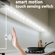 Resim Akıllı LED Işık Şeridi - Hareket Sensörlü Kontrol, Kolay Aç/Kapama Kontrolü, USB Arayüzü, Sıcak Işık/Sıcak Işık, TV Alanları, Mutfaklar, Dolaplar ve Dolaplar için Mükemmel Aydınlatma - Şerit Çift Taraflı Bant ile Gelir, Anneler Günü veya Babalar Günü için Harika Bir Hediye Olur. 