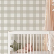 Resim 1 Rulo Yeşil Gingham Duvar Kağıdı, Nem Dayanımlı Soyulabilir ve Yapışkanlı Vinil Duvar Kağıdı, İç Mekan Ev Dekorasyonu, Dolaplar, Duvarlar, Dolaplar için Kendin Yap, 15.75*48.82 inç/40*124 cm, Kendinden Yapışkanlı, Şerit Desenli, Vinil Malzeme 