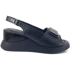Resim Venüs 2409302y Dolgu Topuk Fashion Deri Kadın Sandalet 001 