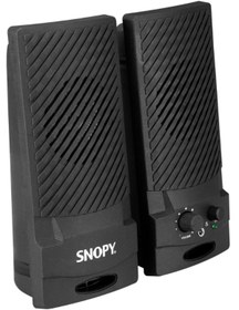 Resim Snopy 2.0 Siyah Usb Speaker Hoparlör Kulaklık Girişli 