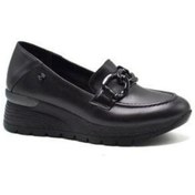 Resim Venüs 2313044k Airflow System Dolgu Deri Kadın Ayakkabı Siyah 