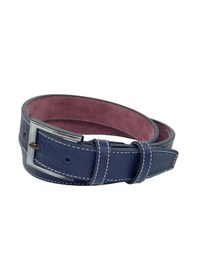 Resim Lacivert Çocuk Boy Suni Deri Dikişli Model 3 Cm.lik Garson Klasik Kemer - G5-23ek 001 