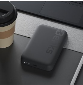 Resim Magsafe Powerbank Benks Mp10 İnce Tasarımlı Powerbank 6000mah Siyah 
