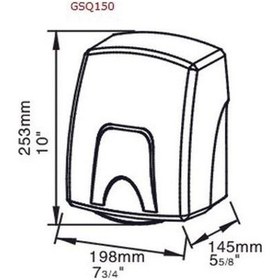 Resim Xinda Gsq150 Sensörlü Abs Gövdeli 1500W El Kurutma Makinesi 