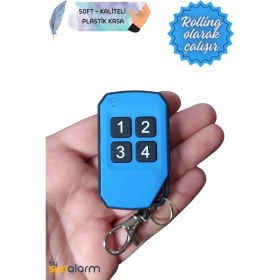 Resim SARIALARM Rolling ( Nice - Bft - Hiland - Elero Vb ) Olabilen Akıllı Kumanda - Soft Gövde - 