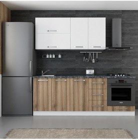 Resim Minar 220 Cm Mutfak Dolabı Beyaz Dore 220-d7 