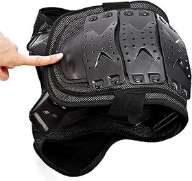 Resim Maot Childre's Armor Yelek Ayarlanabilir Mtb Competitio Sırt Göğüs Koruyucu Nefes Alabilir Motosiklet Zırhı, Siyah, M 