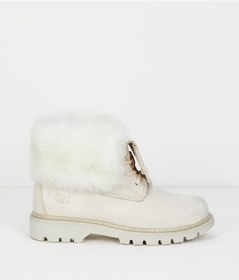 Resim Caterpillar Utah Fur Beige Nubuk Kadın Bot Siyah 