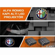 Resim ototime Alfa Rome Araçları Için Kapı Altı Logo 7 Led Projektör (2 Adet) 