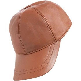 Resim Unisex %100 Deri Arkadan Ayarlanabilir Baseball Kep Şapka Bakır 