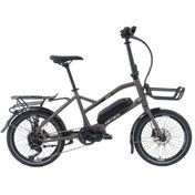 Resim Carraro Duty - 20 Jant 9 Vites Hd Elektrikli Katlanır Bisiklet - Metalik Antrasit / Siyah Beyaz 