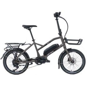Resim Carraro Duty - 20 Jant 9 Vites Hd Elektrikli Katlanır Bisiklet - Metalik Antrasit / Siyah Beyaz 