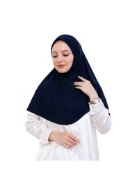 Resim Modish Group Tek Parça Hazır Başörtüsü Türban Şal Kolay Takılan Uzun Şal Viskon Lacivert 