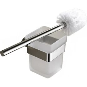 Resim Tutucu Seti ile Tuvalet Fırçası Set Cam Klozet Fırça Duvara Monte Cilalı Banyo Tuvalet Temizleme Fırça Tutucu | Tuvalet Fırçası Tutucular (Yurt Dışından) 