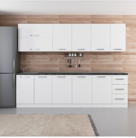 Resim Minar 280 Cm Mutfak Dolabı Beyaz 280-B1 Beyaz 
