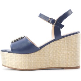 Resim Nine West MONNI 5FX Lacivert Kadın Dolgu Topuk Sandalet 