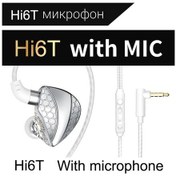 Resim Qkz Hi6t Dinamik Kablolu Kulaklık Hifi Bas 3.5 MM Kulaklık Hd Mikrofon Ile Eller Serbest Arama Gürültü Önleyici Kulaklık 
