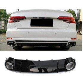 Resim Audi A4 Rs4 Arka Tampon Difüzörü Komple Sedan 2019+ B9 