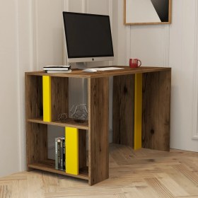 Resim Variant Mobilya Variant Lima Çalışma Masası - Ceviz / Sarı 