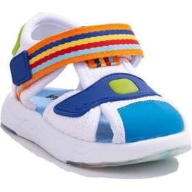 Resim Vicco Flow Iı 332p24y202 Beyaz Mavi Ortopedik Günlük Erkek Çocuk Spor Sandalet 001 