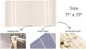 Resim Stripe Turkish Beach & Peshtemal Towel - Lilac 