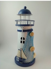 Resim Metal Led Işıklı Deniz Feneri-Dekoratif 