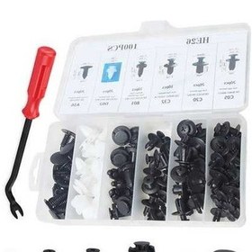 Resim Pazly 100 Adet Araba Tutucu Klipleri - Vücut Plastik Perçinler K13667 