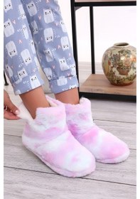 Resim Redplay Eb328 Kadın Içi Yünlü Kışlık Panduf Ev Botu Ev Ayakkabısı Lila 