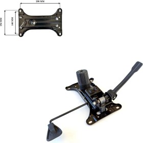 Resim Depolife Ofis Büro Çalışma Koltuğu Için Çift Kol Metal Şase Mekanizma (15X25CM) Yedek Parça 