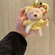 Resim Silver1 Sevimli Renkli Ip Peluş Ayı Kolye El Yapımı Oyuncaklar Küçük Bebek Çanta Çekicilik Sevimli Bebek Cep Telefonu Çekicilik (Yurt Dışından) 