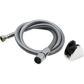 Resim Gri Plastik Perlatörlü Taharatmatik Hortum 120CM (2818) 