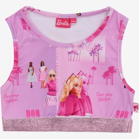 Resim Barbie Baskılı Çok Renkli Kız Çocuk Bluz BRB5SG-BLZ6004 
