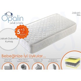 Resim Uzunbebe 100X180 Opalin Jakarlı Full Ortopedik Yatak 100*180 Ortopedik 