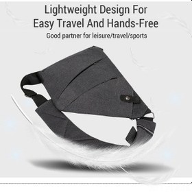 Resim Xindoker Hafif Anti-calinti Nylon Göğüs Çantasi - Çok Fonksiyonlu Cepler, Ayarlanabilir Askı, İş/spor/seyahat İçin Siyah Sol Göğüs Siyah 