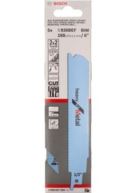 Resim Bosch S 926 BEF Heavy For Metal 5'Li Panter Testere Bıçağı - 2608657394 