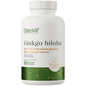 Resim Ostrovit Ginkgo Biloba Vege 60 Capsules 