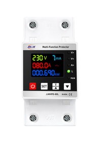 Resim Mufunye Tuya Wifi 80a Akıllı Devre Kesici Akım/gerilim İzleme, Enerji Ölçümü, Mobil App İle Ayarlanabilir Koruma Ve Kontrol 