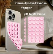 Resim Case collection Slikon Çift Taraflı Vantuz Telefon Tutucu Vakum,Cama Yapışan Çift Taraflı 