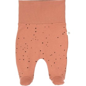 Resim Yüksek Bel Patikli Pantolon Yenidoğan Cosmos Pembe Organik Pamuk - Pembe Dots / 3-6 Ay 