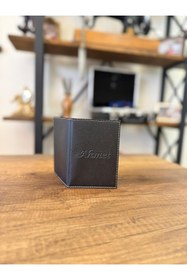 Resim EFE DERİ İsim Baskı Ahmet Deri Dikişli Araç Ruhsat Kılıfı Kabı Oto Ruhsatlık Araba Ruhsat Koruyucu 