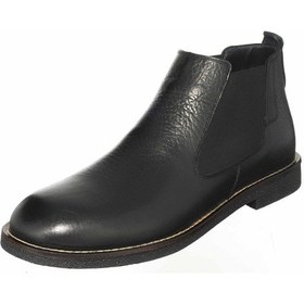 Resim Costo Shoes 45-46-47-48-49-50 Numara Cs623 Siyah Rolax Deri Büyük Numara Vip Erkek Bot Kauçuk Rahat Taban Siyah 