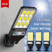 Resim 1/2/3/4 Adet Dış Mekan LED Güneş Enerjili Işık, Akıllı Hareket Sensörlü Duvar Lambaları, Şarj Edilebilir COB Cadde Aydınlatmalar, 3 Modlu Dekoratif ve Emniyetli Bahçe & Teras İklimi için - Villalara Uygun Balkonlar, Çimler, Modern Tasarım Dayanıklı İnce Yapılı Yeşil Yaşam Feneri, Çok Modlu Otomasyon, Çevre Koruma Odaklı Evcil Hayvanlarla 