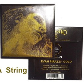 Resim Pirastro 415221 Keman Tek Teli - Evah Pirazzi Gold A (La) 4/4 Kemanlarla Tam Uyumlu (Üst Segment - Alüminyum Sarım) | Evah Gold Serisine Özel Altın Sıcaklığında Ton Karakteri ve Soloist Kalitesi | Uyum: 4/4 Kemanlar İçin 2. Tel (Bilye Uçlu) 
