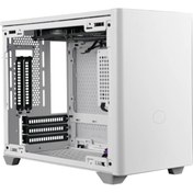 Resim Cooler Master Cm Masterbox Nr200p Beyaz Tempered Glass Mini-ıtx, Sfx Psu Destekli Bilgisayar Kasası 