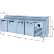 Resim Galleyz Make Up Buzdolabı - 4 Kapılı - Alçak 250x70x97 Cm 