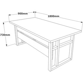 Resim Robin Home Grand Ofis Büro Çalışma Masa 180cm Ofis Sehpası Takımı Barok 