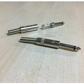 Resim 6.3mm Erkek Lehimlik Konnektör Çivi Mono Jak 6.3 Amfi Jack 