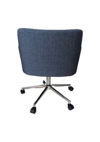 Resim Çalışma Sandalyesi Krom Yıldız Ayaklı Döküm Süngerli Lacivert Ket 
